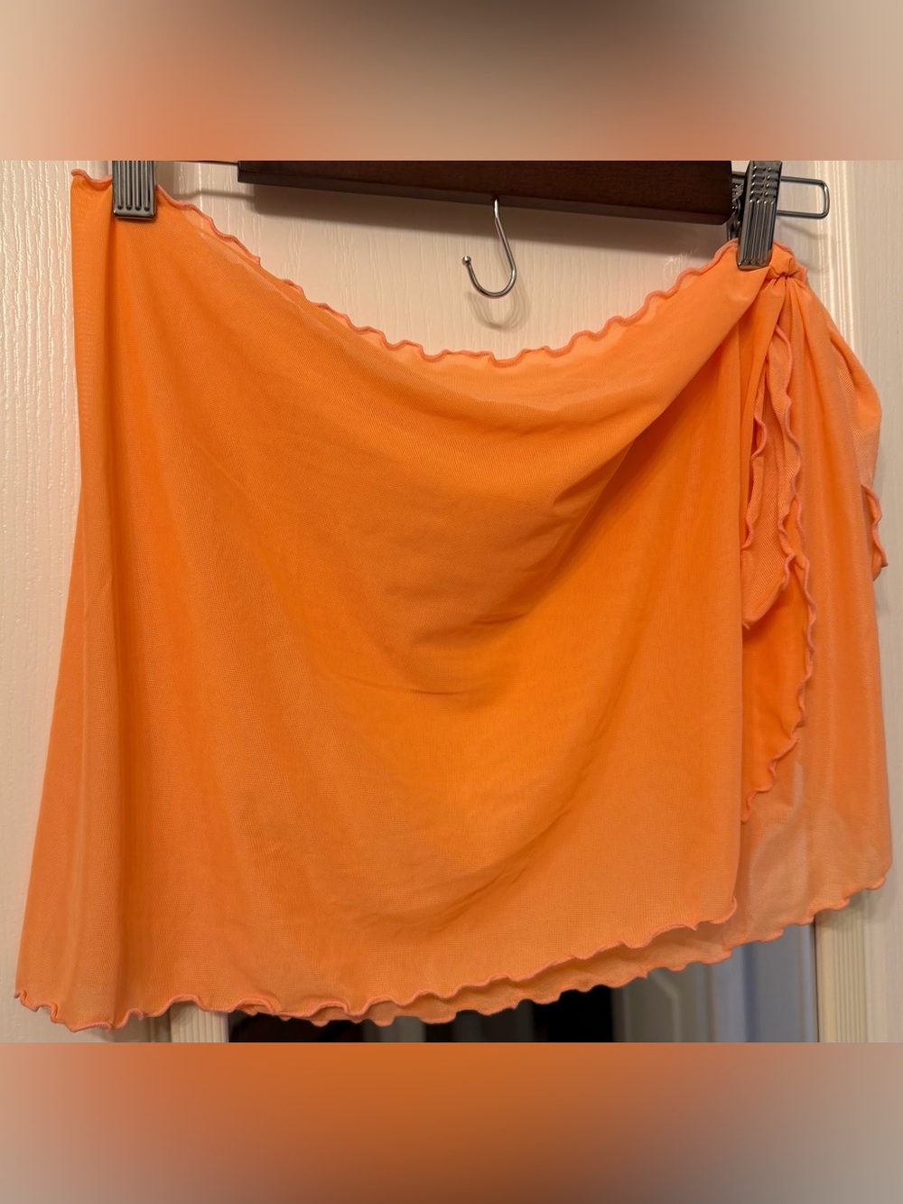 Orange Swim Sarong Cover-Up